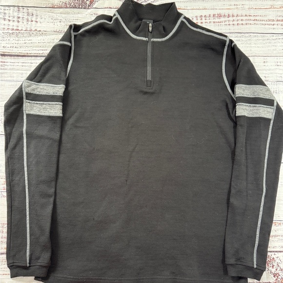 KUHL Team 1/4 Zip L 100% Merino Wool black - Picture 3 of 12